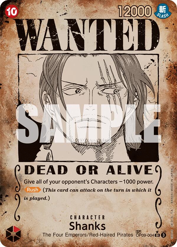 Shanks (Wanted Poster) [Emperors in the New World] | Fandemonia Ltd