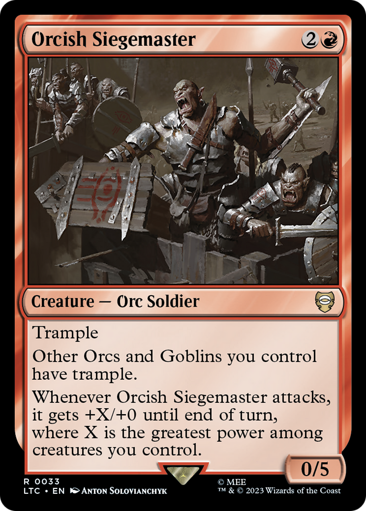 Orcish Siegemaster [The Lord of the Rings: Tales of Middle-Earth Commander] | Fandemonia Ltd