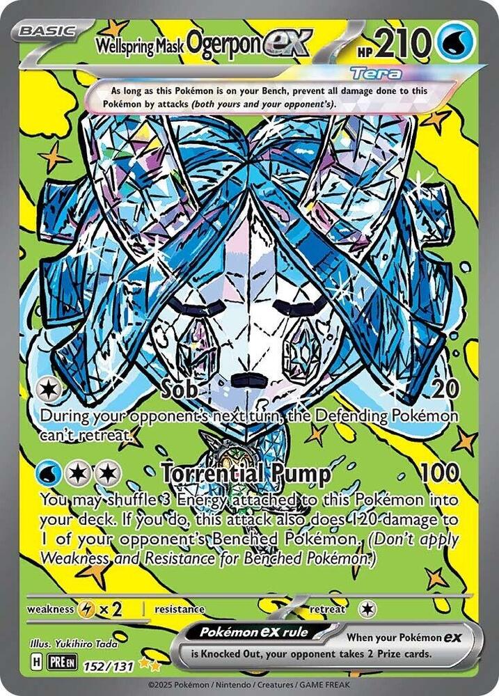 Wellspring Mask Ogerpon ex (152/131) [Scarlet & Violet: Prismatic Evolutions] | Fandemonia Ltd