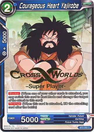 Courageous Heart Yajirobe (Super Player Stamped) (BT2-052) [Tournament Promotion Cards] | Fandemonia Ltd