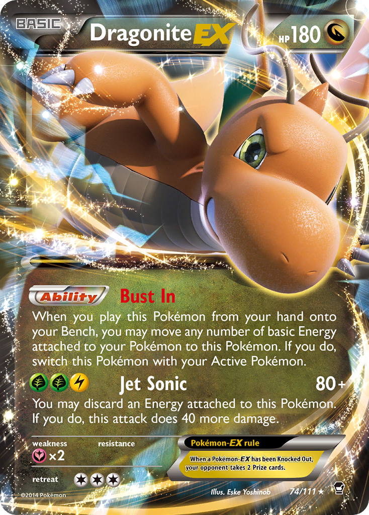 Dragonite EX (74/111) [XY: Furious Fists] | Fandemonia Ltd