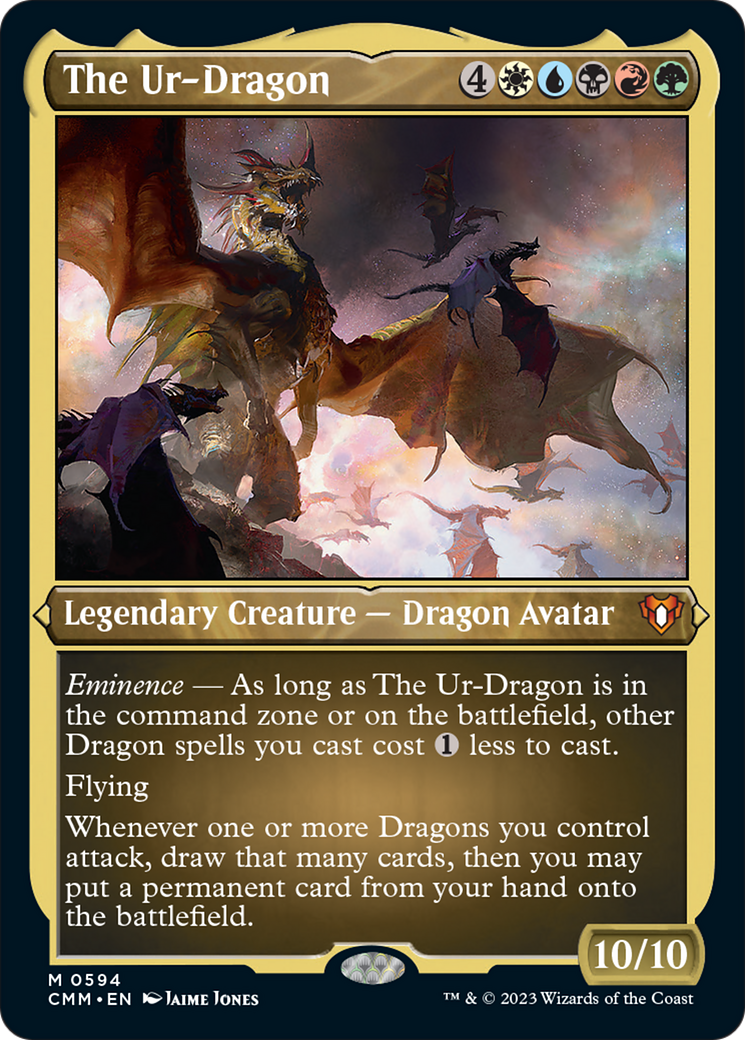 The Ur-Dragon (Foil Etched) [Commander Masters] | Fandemonia Ltd