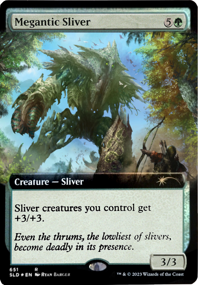 Megantic Sliver (Extended Art) [Secret Lair Drop Promos] | Fandemonia Ltd