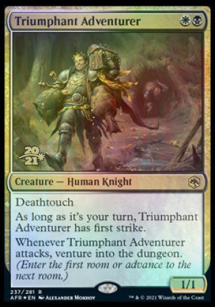 Triumphant Adventurer [Dungeons & Dragons: Adventures in the Forgotten Realms Prerelease Promos] | Fandemonia Ltd