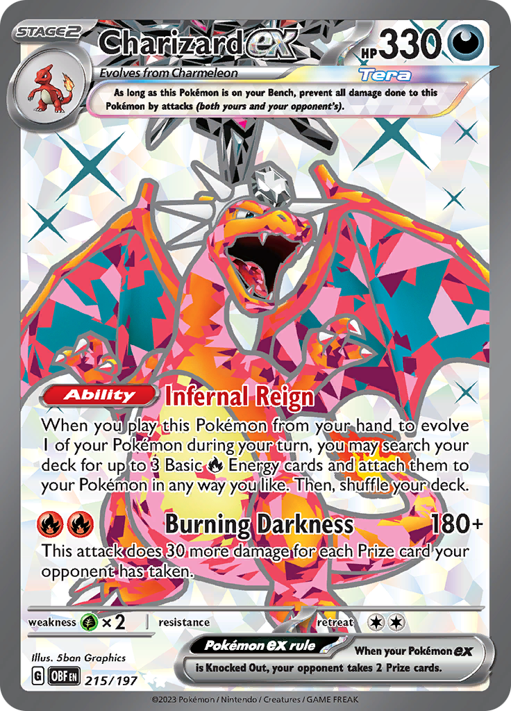 Charizard ex (215/197) [Scarlet & Violet: Obsidian Flames] | Fandemonia Ltd