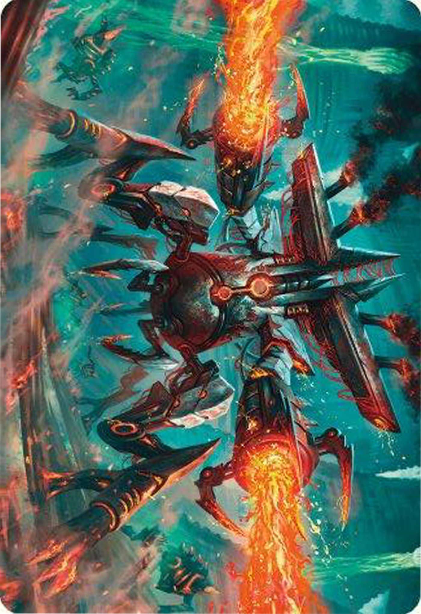 Exterminator Magmarch Art Card [Modern Horizons 3 Art Series] | Fandemonia Ltd