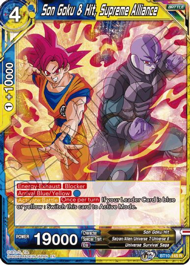 Son Goku & Hit, Supreme Alliance (Event Pack 08) (BT10-145) [Tournament Promotion Cards] | Fandemonia Ltd