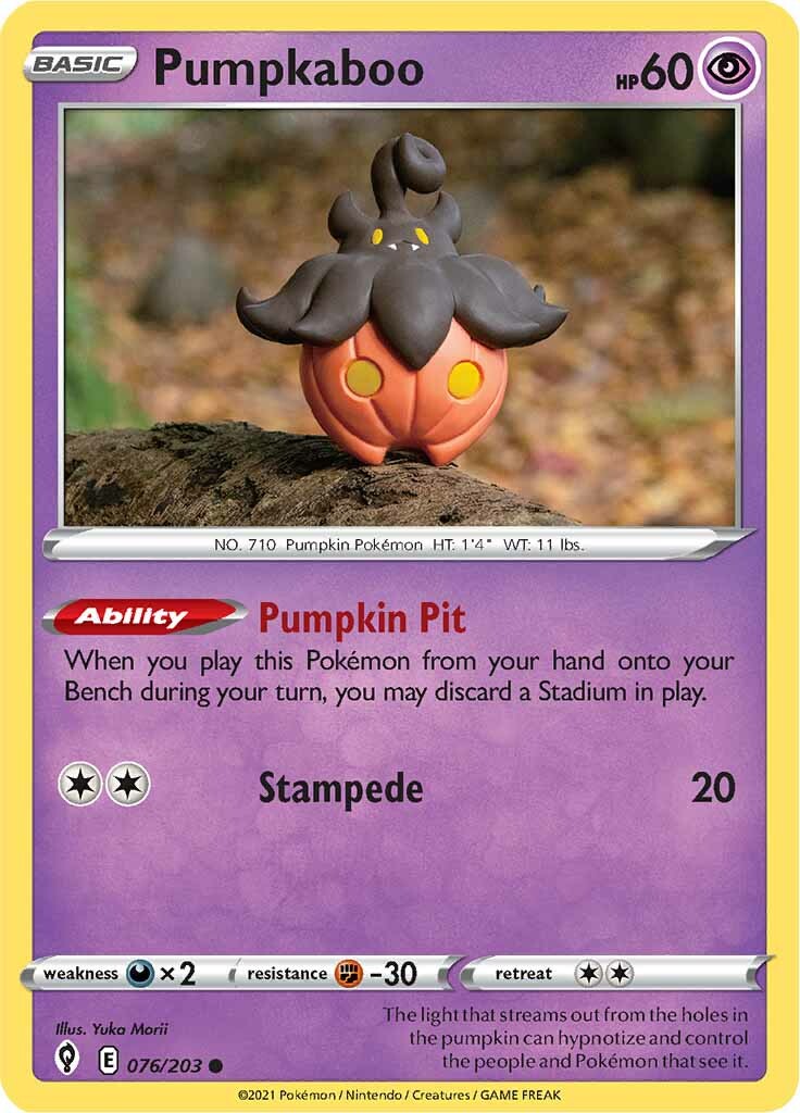 Pumpkaboo (076/203) [Sword & Shield: Evolving Skies] | Fandemonia Ltd