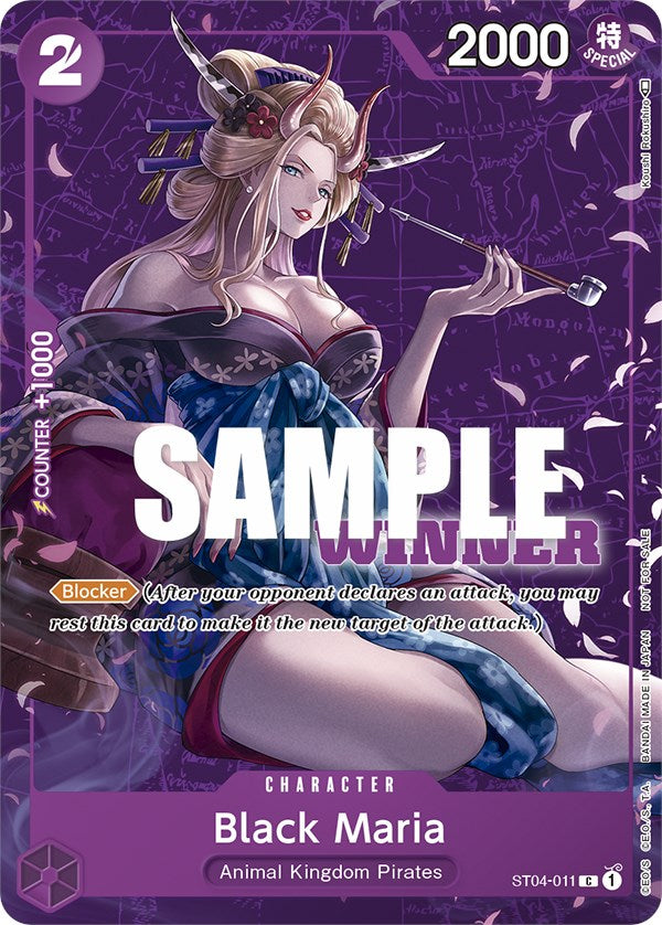 Black Maria (Tournament Pack Vol. 2) [Winner] [One Piece Promotion Cards] | Fandemonia Ltd