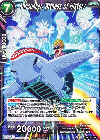 Announcer, Witness of History (Power Booster) (P-162) [Promotion Cards] | Fandemonia Ltd