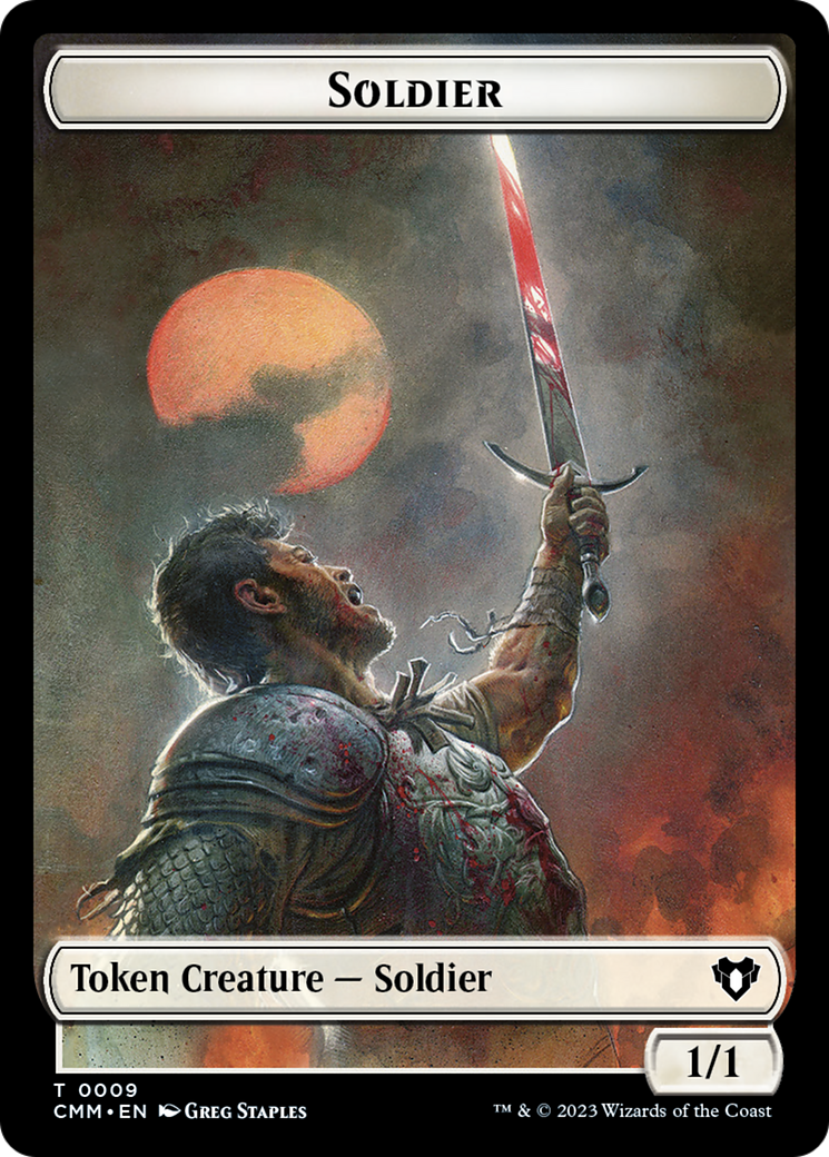 Soldier // Kor Soldier Double-Sided Token [Commander Masters Tokens] | Fandemonia Ltd