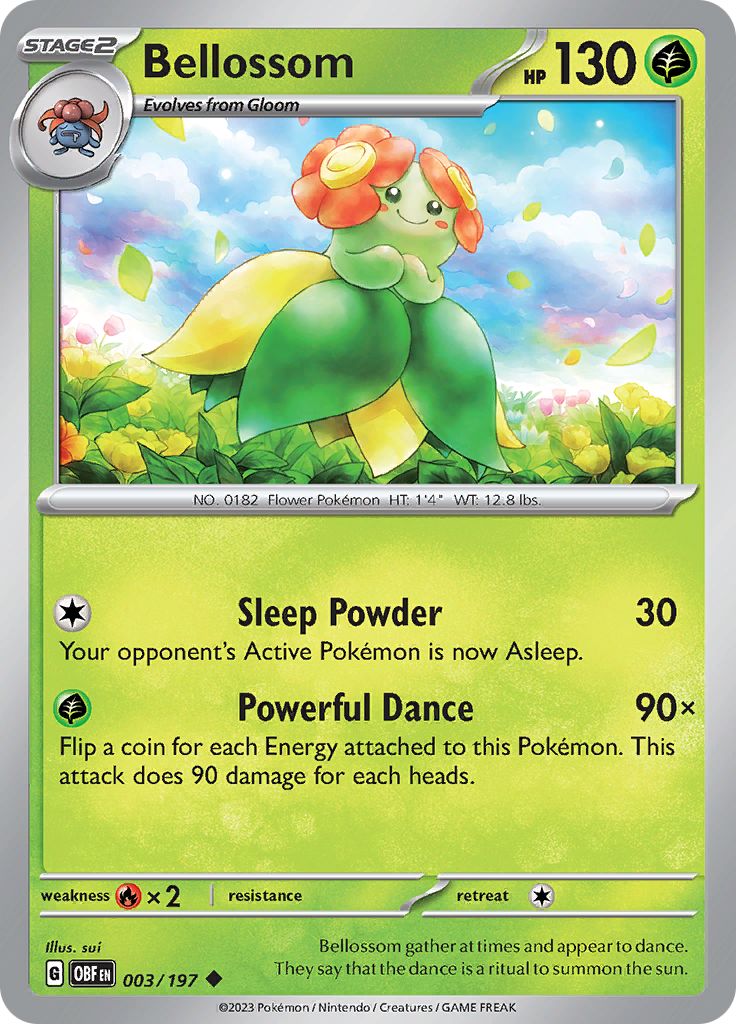 Bellossom (003/197) [Scarlet & Violet: Obsidian Flames] | Fandemonia Ltd