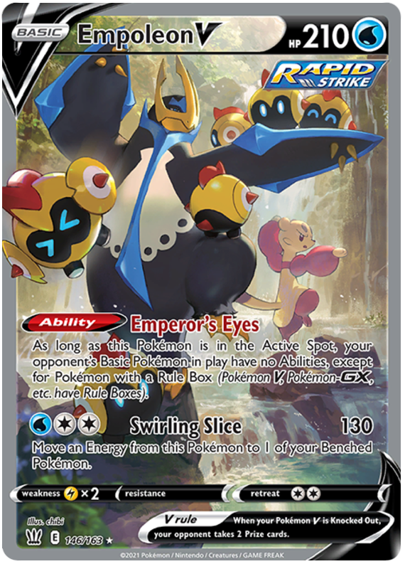 Empoleon V (146/163) [Sword & Shield: Battle Styles] | Fandemonia Ltd