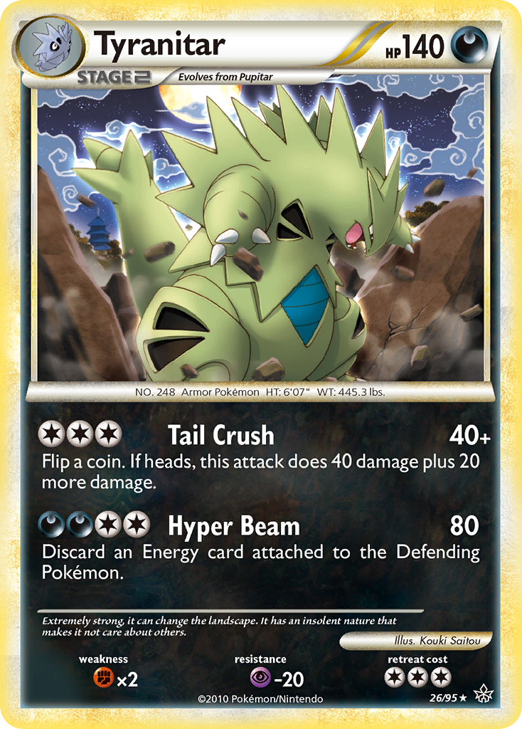 Tyranitar (26/95) [HeartGold & SoulSilver: Unleashed] | Fandemonia Ltd