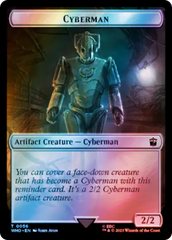 Copy // Cyberman Double-Sided Token (Surge Foil) [Doctor Who Tokens] | Fandemonia Ltd