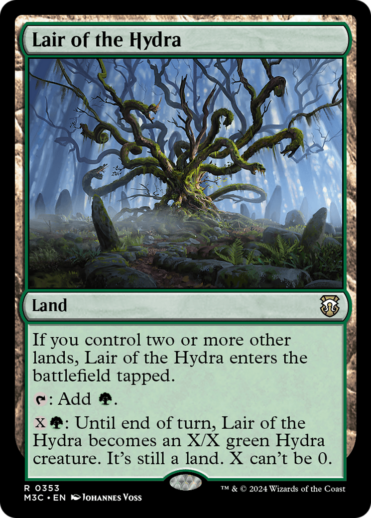 Lair of the Hydra (Ripple Foil) [Modern Horizons 3 Commander] | Fandemonia Ltd