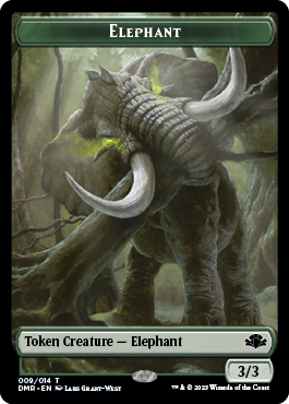 Elephant // Griffin Double-Sided Token [Dominaria Remastered Tokens] | Fandemonia Ltd