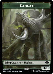 Elephant // Construct Double-Sided Token [Dominaria Remastered Tokens] | Fandemonia Ltd