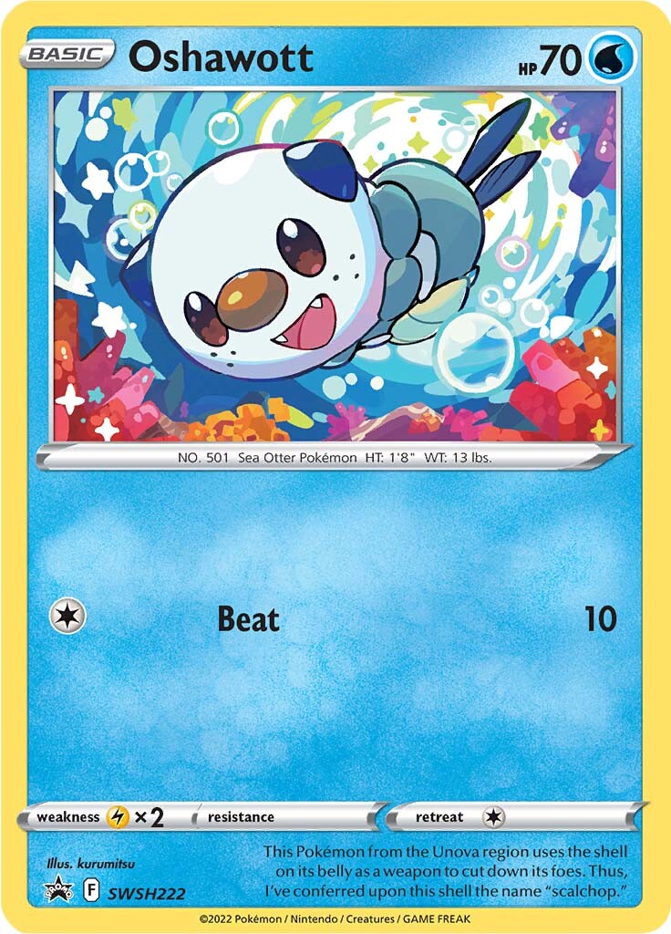 Oshawott (SWSH222) [Sword & Shield: Black Star Promos] | Fandemonia Ltd