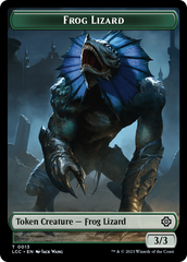 Frog Lizard // Merfolk (0003) Double-Sided Token [The Lost Caverns of Ixalan Commander Tokens] | Fandemonia Ltd