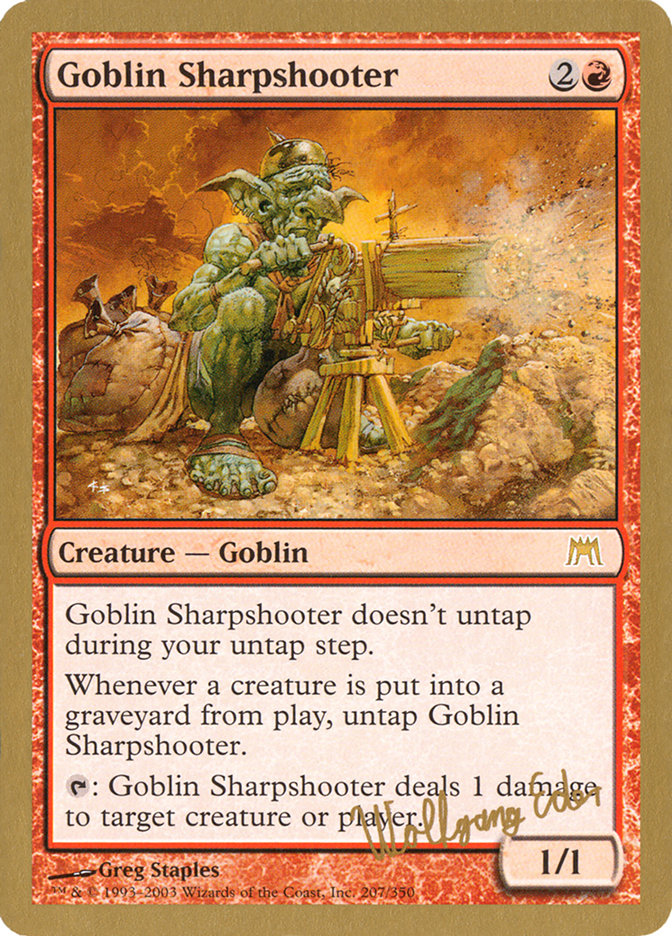 Goblin Sharpshooter (Wolfgang Eder) [World Championship Decks 2003] | Fandemonia Ltd