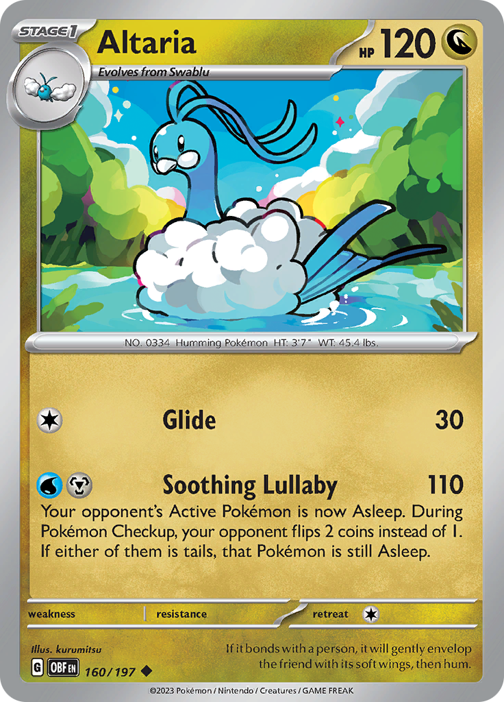 Altaria (160/197) [Scarlet & Violet: Obsidian Flames] | Fandemonia Ltd