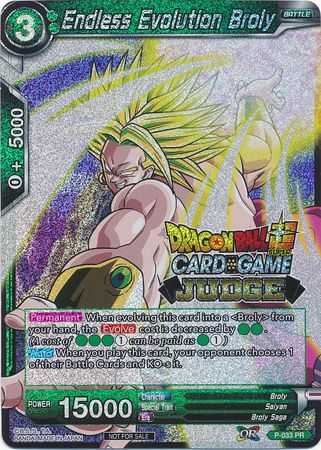 Endless Evolution Broly (P-033) [Judge Promotion Cards] | Fandemonia Ltd