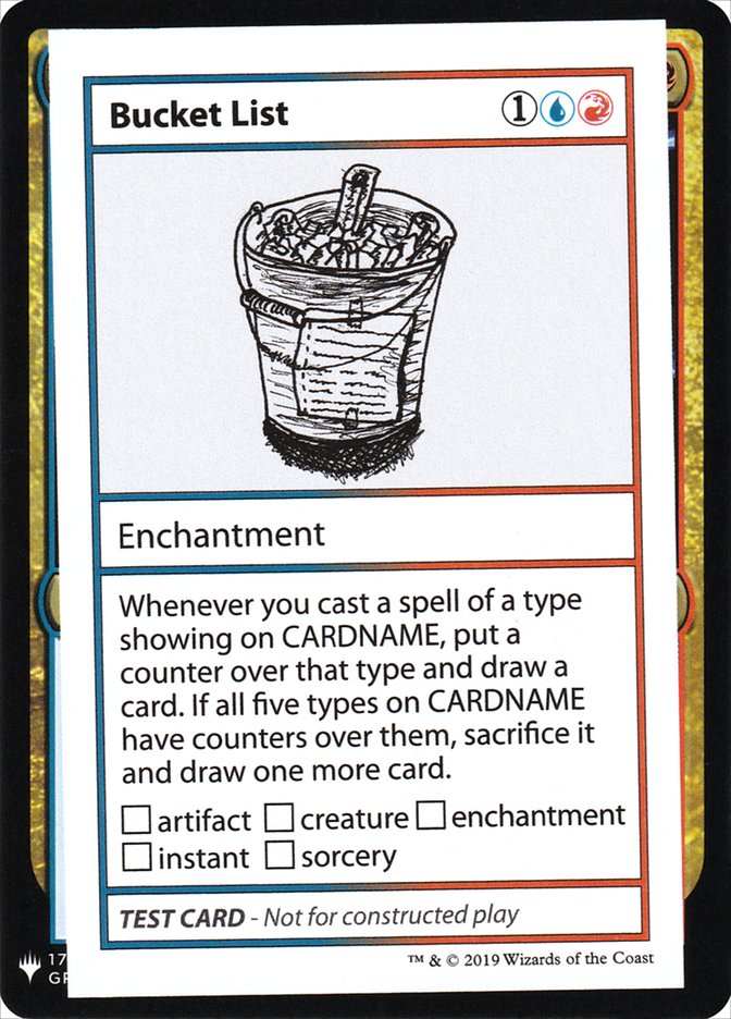 Bucket List [Mystery Booster Playtest Cards] | Fandemonia Ltd