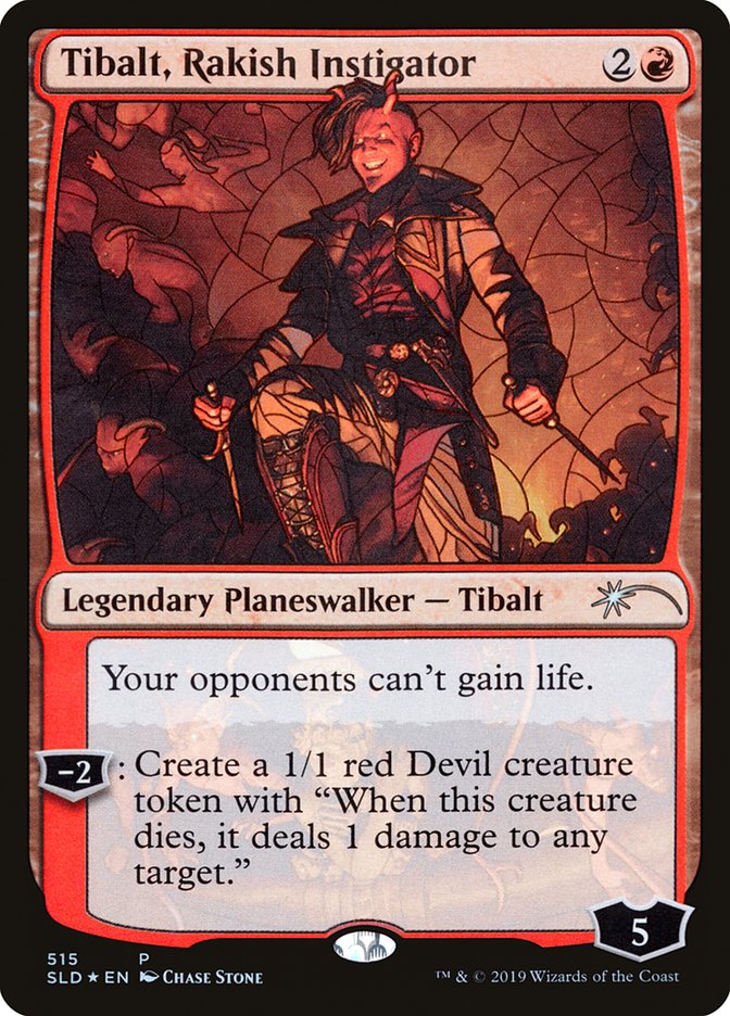 Tibalt, Rakish Instigator (Stained Glass) [Secret Lair Drop Promos] | Fandemonia Ltd