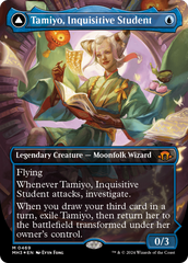 Tamiyo, Inquisitive Student // Tamiyo, Seasoned Scholar (Borderless) (Textured Foil) [Modern Horizons 3] | Fandemonia Ltd