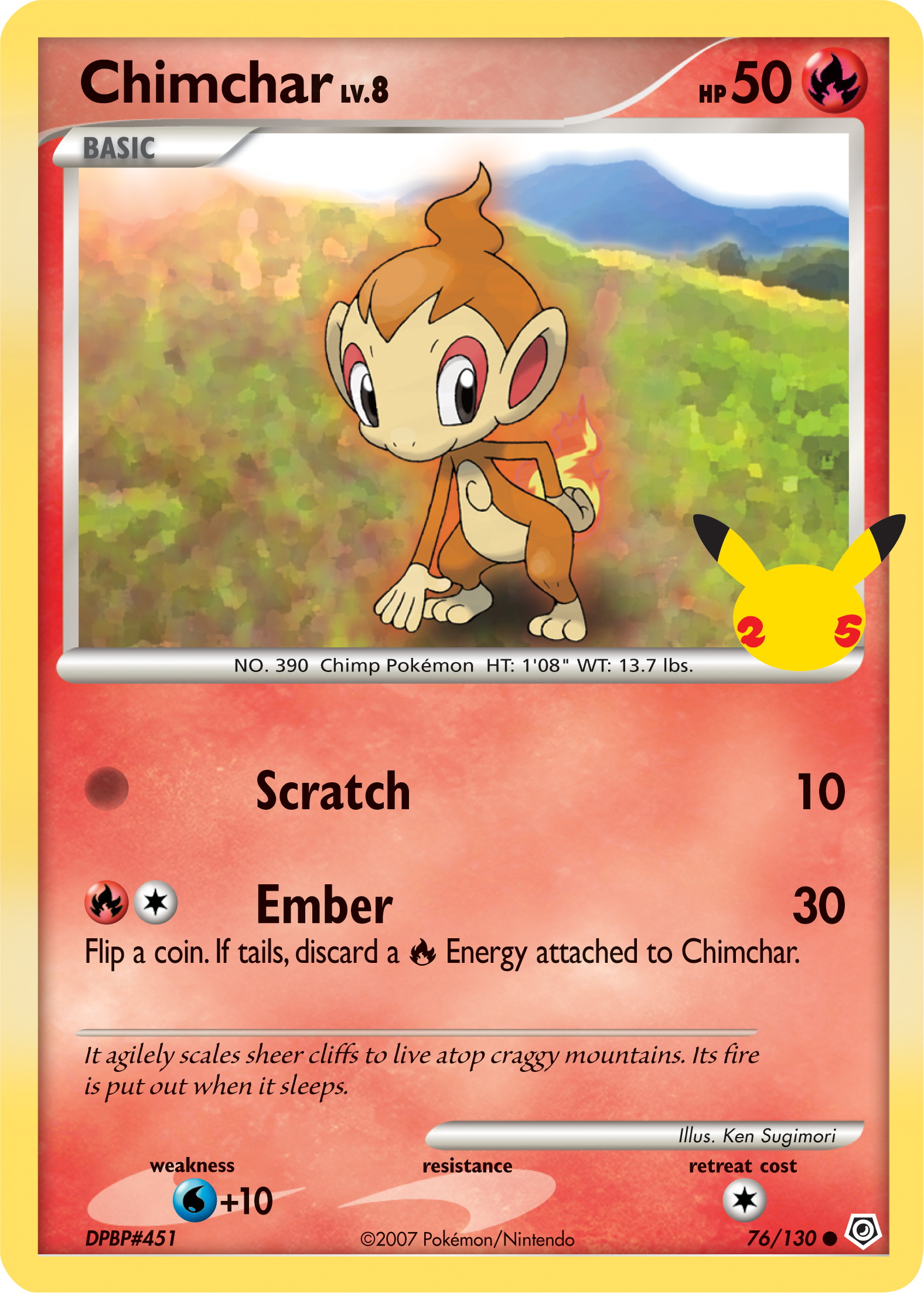 Chimchar (76/130) (Jumbo Card) [First Partner Pack] | Fandemonia Ltd