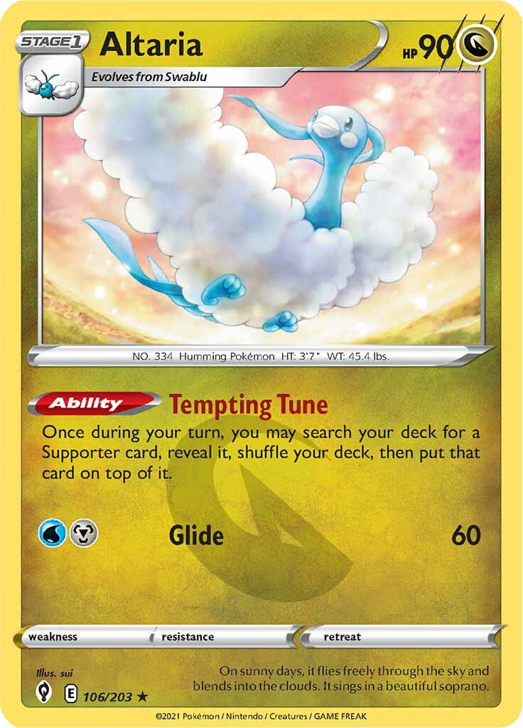 Altaria (106/203) [Sword & Shield: Evolving Skies] | Fandemonia Ltd