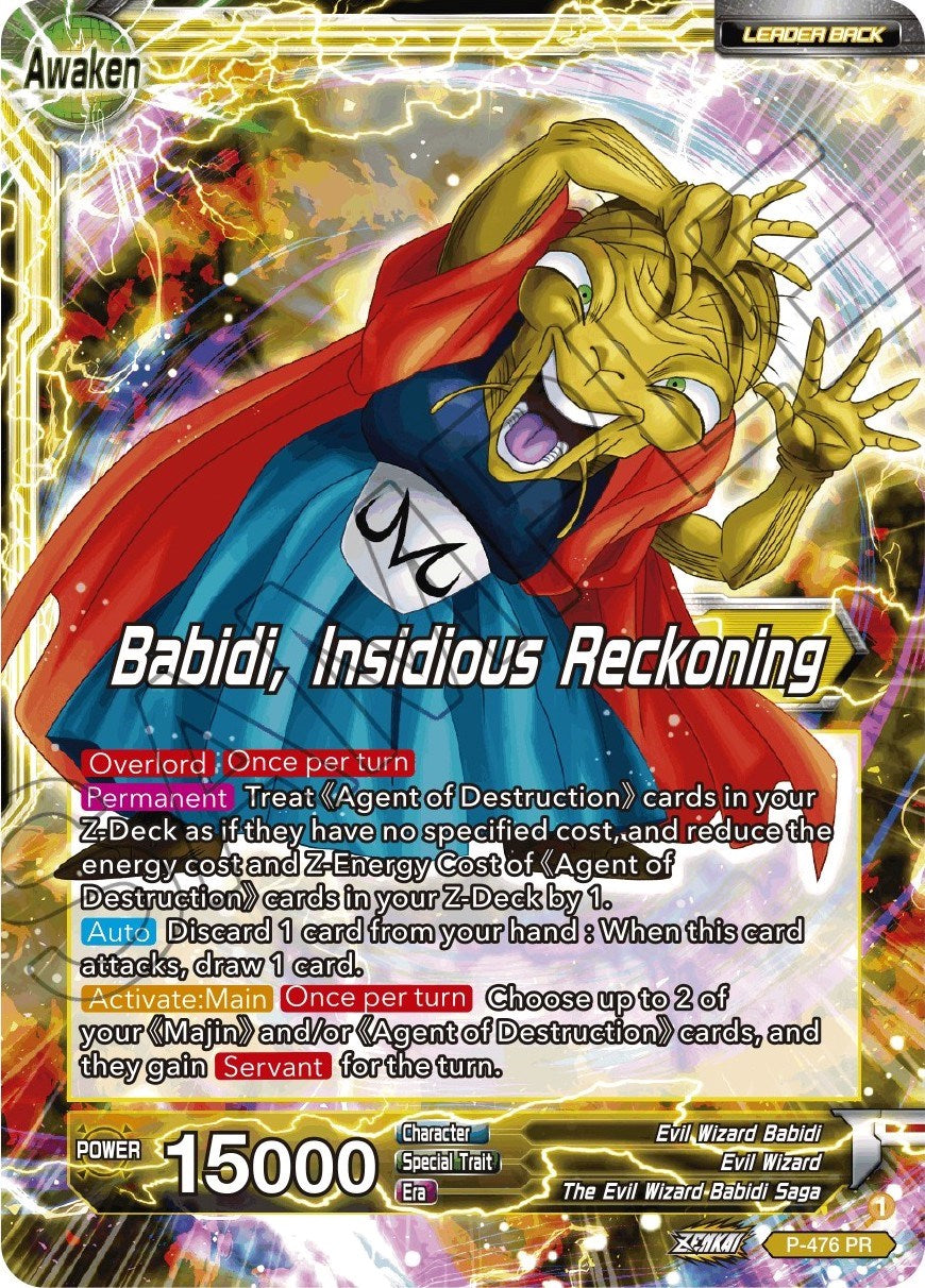 Babidi // Babidi, Insidious Reckoning (Silver Foil) (P-476) [Tournament Promotion Cards] | Fandemonia Ltd