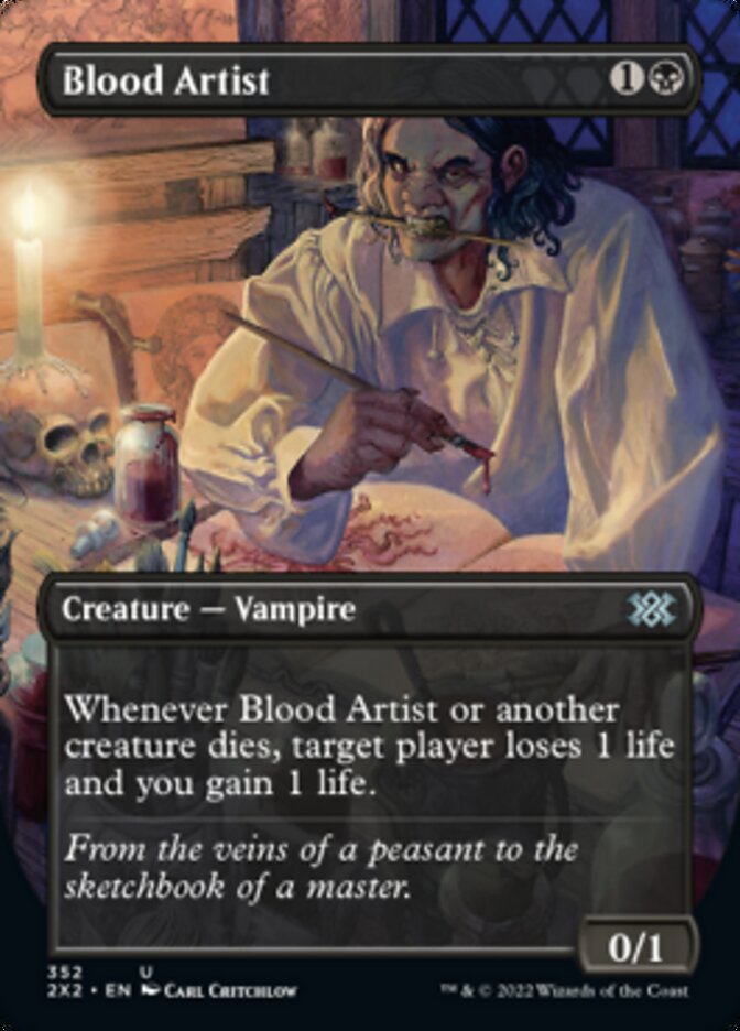 Blood Artist (Borderless Alternate Art) [Double Masters 2022] | Fandemonia Ltd