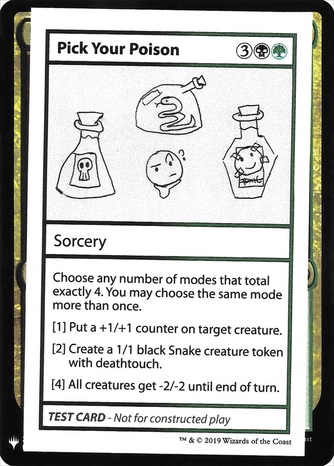 Pick Your Poison [Mystery Booster Playtest Cards] | Fandemonia Ltd