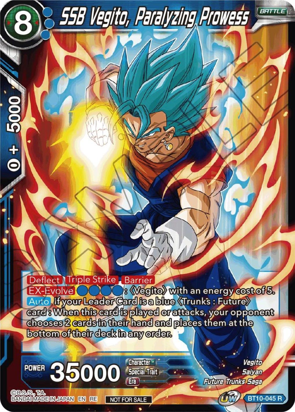 SSB Vegito, Paralyzing Prowess (Championship Selection Pack 2023 Vol.1) (BT10-045) [Tournament Promotion Cards] | Fandemonia Ltd