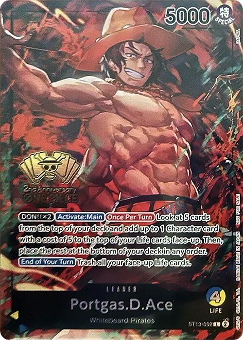 Portgas.D.Ace (2nd Anniversary Tournament) [One Piece Promotion Cards] | Fandemonia Ltd