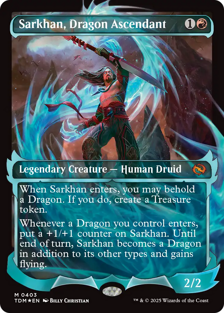 Sarkhan, Dragon Ascendant (0403) (Showcase) [Tarkir: Dragonstorm] | Fandemonia Ltd