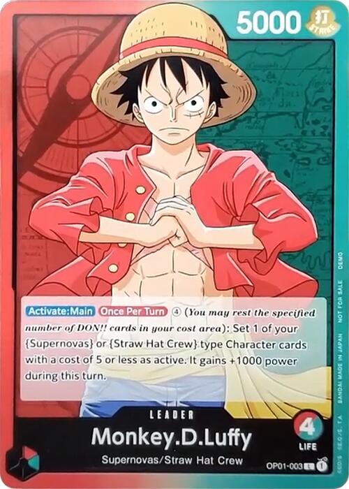 Monkey.D.Luffy [One Piece Demo Deck Cards] | Fandemonia Ltd