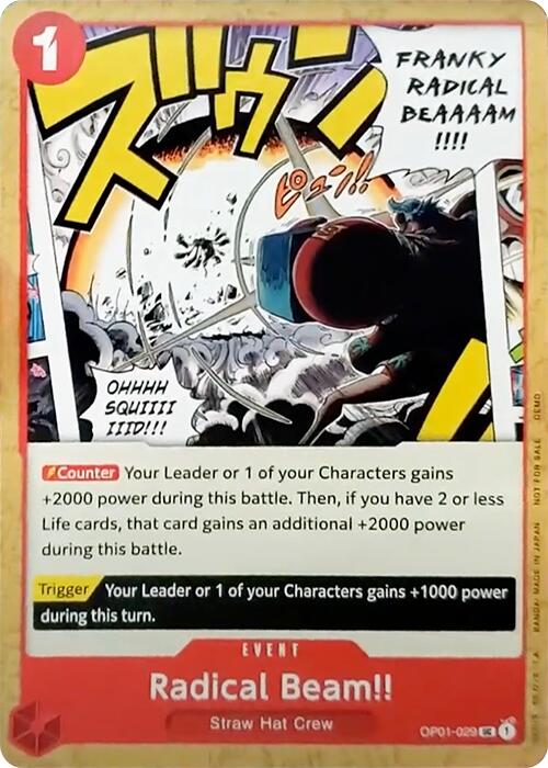 Radical Beam!! [One Piece Demo Deck Cards] | Fandemonia Ltd