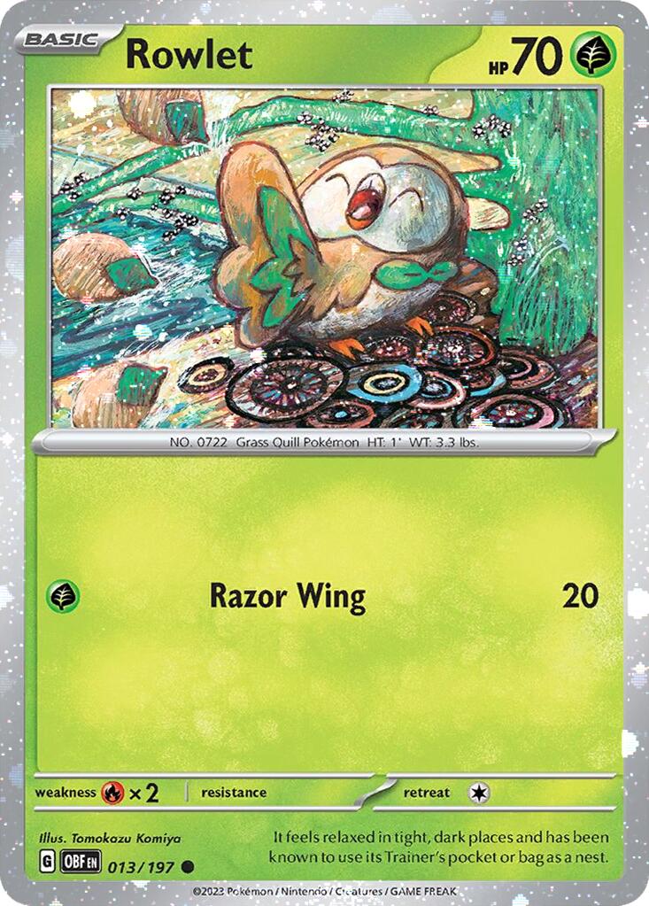 Rowlet (013/197) (Cosmos Holo) [Miscellaneous Cards] | Fandemonia Ltd