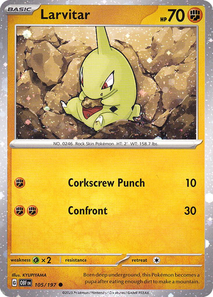 Larvitar (105/197) (Cosmos Holo) [Miscellaneous Cards] | Fandemonia Ltd