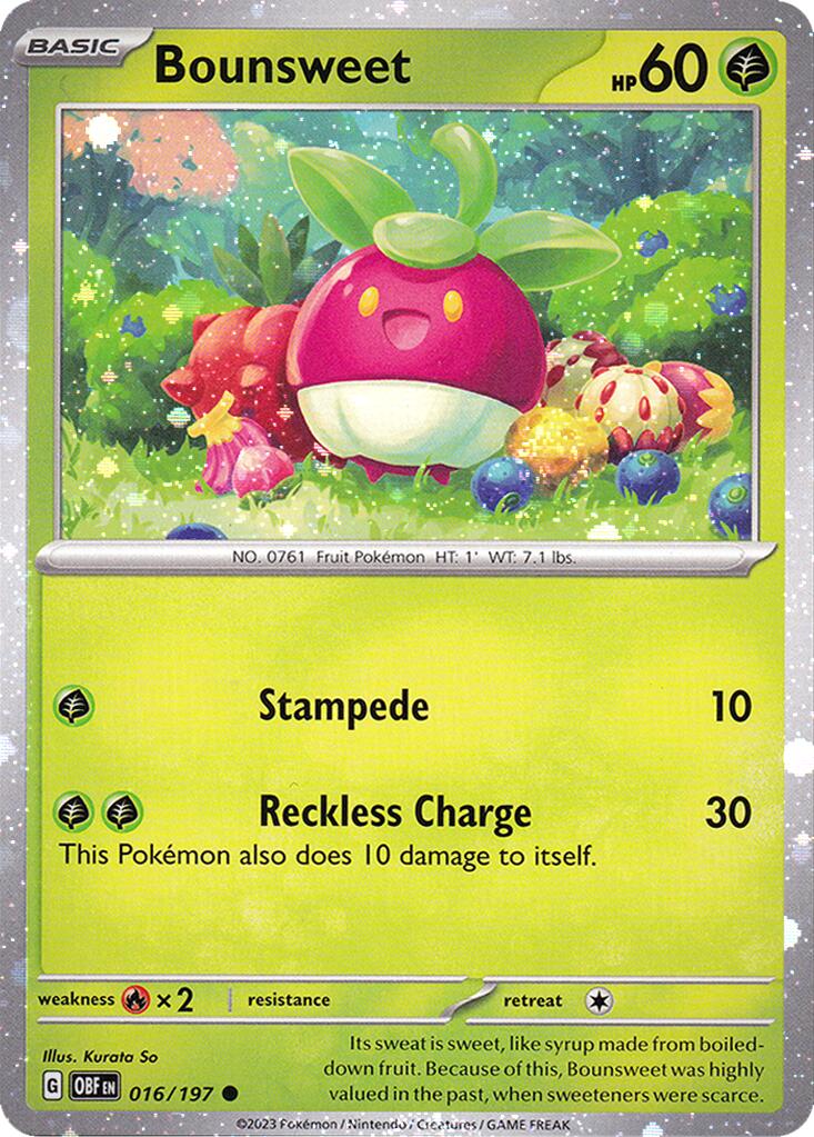 Bounsweet (016/197) (Cosmos Holo) [Miscellaneous Cards] | Fandemonia Ltd