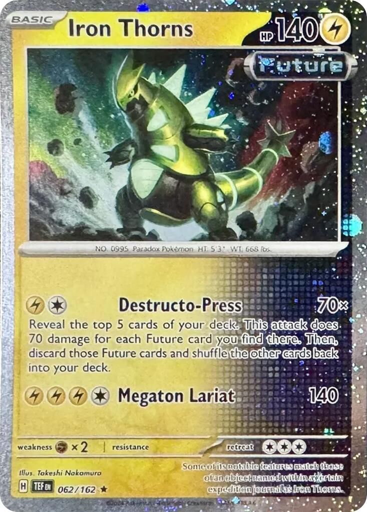 Iron Thorns (062/162) (Cosmos Holo) [Miscellaneous Cards] | Fandemonia Ltd