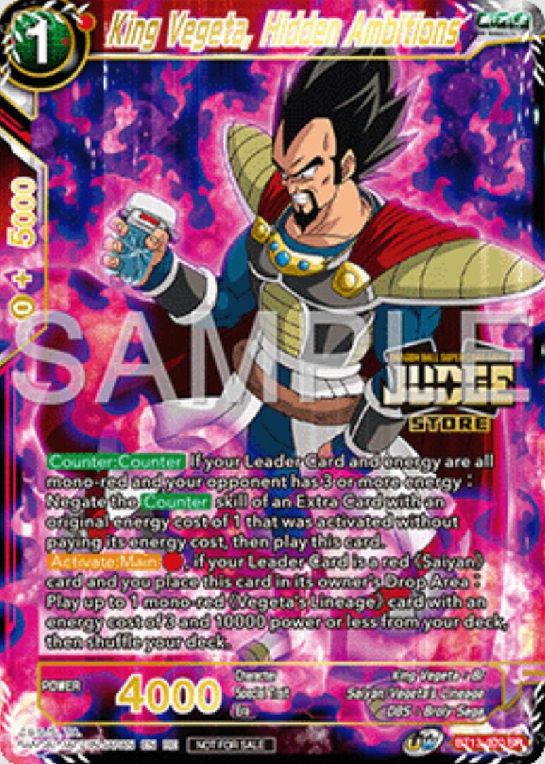 King Vegeta, Hidden Ambitions (Judge Pack Vol.16) (Store) (BT13-020) [Judge Promotion Cards] | Fandemonia Ltd