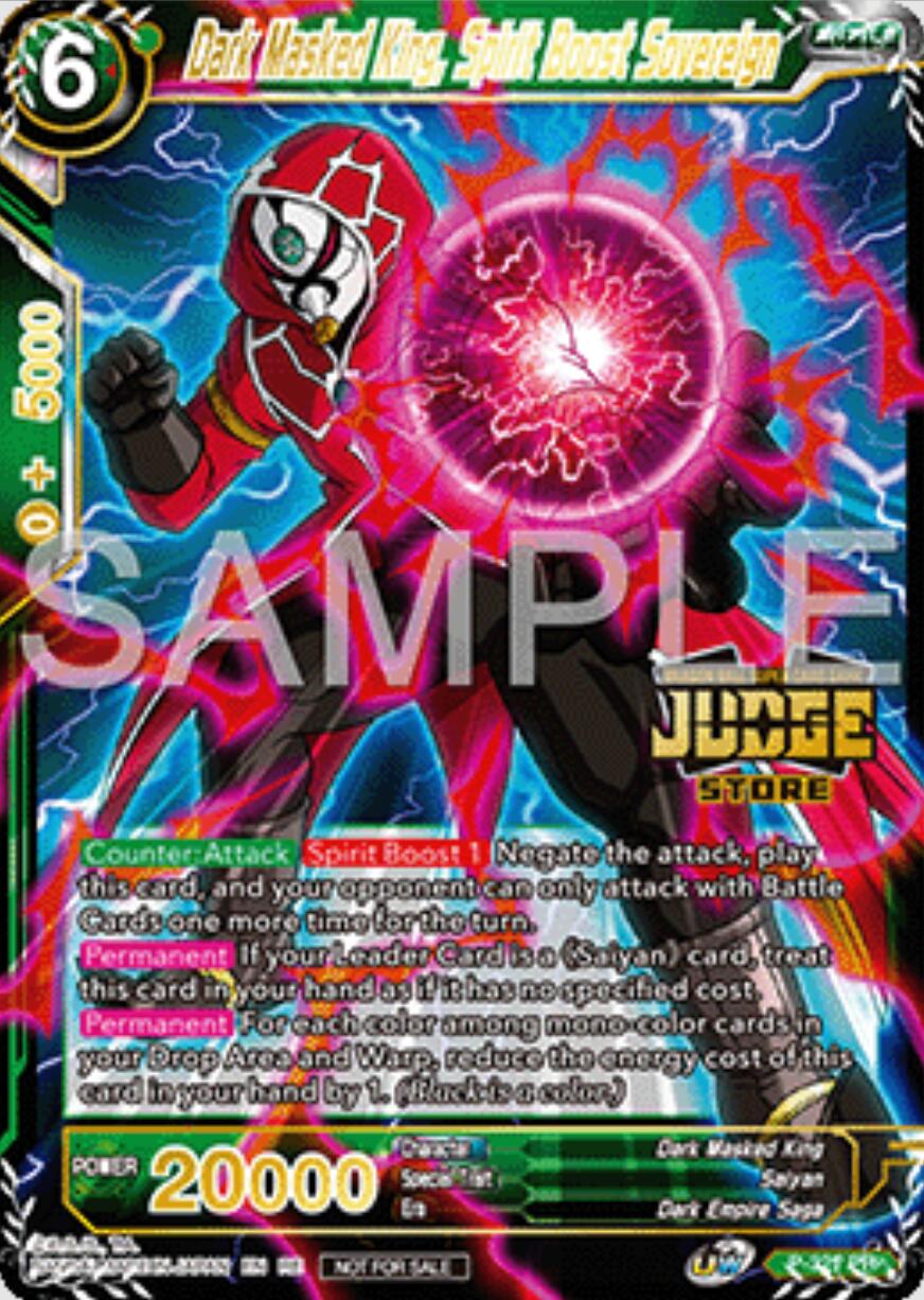 Dark Masked King, Spirit Boost Sovereign (Judge Pack Vol.16) (Store) (P-321) [Judge Promotion Cards] | Fandemonia Ltd