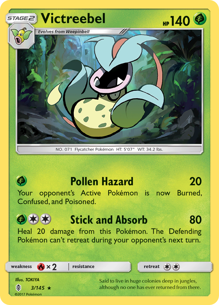 Victreebel (3/145) [Sun & Moon: Guardians Rising] | Fandemonia Ltd