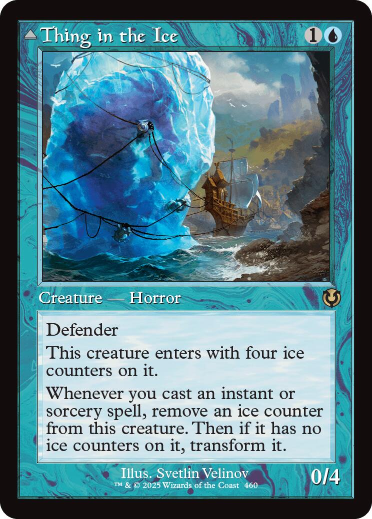 Thing in the Ice // Awoken Horror (Retro Frame) [Innistrad Remastered] | Fandemonia Ltd