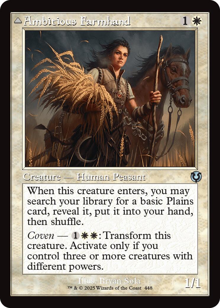 Ambitious Farmhand // Seasoned Cathar (Retro Frame) [Innistrad Remastered] | Fandemonia Ltd