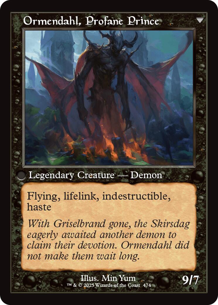 Westvale Abbey // Ormendahl, Profane Prince (Retro Frame) [Innistrad Remastered] | Fandemonia Ltd